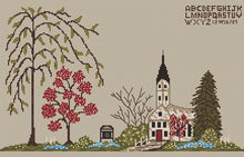 Load image into Gallery viewer, Little White Church -Spring -Cross Stitch Pattern (formerly Amazing Grace )- Instant Download