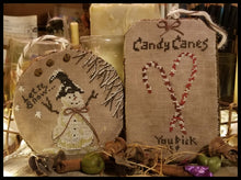 Load image into Gallery viewer, "Hang Tag Ornies- Set 1- Wintery" -Cross Stitch Pattern- Printed And Mailed
