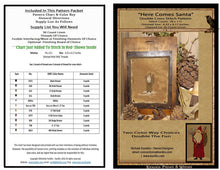 Load image into Gallery viewer, Here Comes Santa- Double Cross Stitch Pattern- Printed And Mailed
