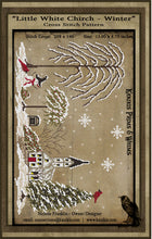 Load image into Gallery viewer, &quot;Little White Church-Winter&quot; -Cross Stitch Pattern- Instant Download
