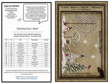 Load image into Gallery viewer, "Little White Church-Winter" -Cross Stitch Pattern- Printed & Mailed