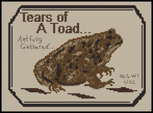Load image into Gallery viewer, "Tears Of A Toad" -Cross Stitch Pattern- Printed & Mailed