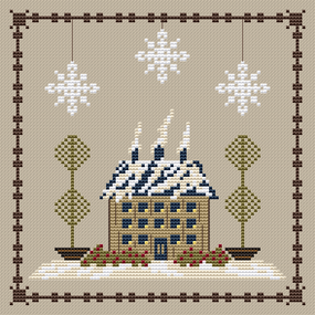 "Warmest Wishes"- Cross Stitch Pattern- Printed & Mailed