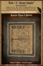 Load image into Gallery viewer, Birds N Blooms Sampler- Spring And Summer Cross Stitch Pattern- INSTANT Download - Kanikis