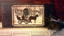 Load image into Gallery viewer, Christmas Blessings Horse And Sleigh-PUNCH NEEDLE PATTERN- Instant Download - Kanikis