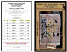 Load image into Gallery viewer, Crocks, Crows, N Black Eyed Susan's -Cross Stitch Pattern- Printed And Mailed - Kanikis