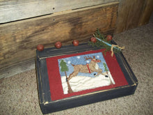 Load image into Gallery viewer, Dashing Reindeer- Winter Time- Punch Needle Pattern- Mailed Version - Kanikis