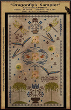 Load image into Gallery viewer, Dragonfly&#39;s Sampler- Cross Stitch Pattern- Instant Download - Kanikis
