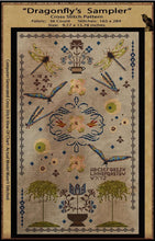 Load image into Gallery viewer, Dragonfly's Sampler- Cross Stitch Pattern- Mailed Version - Kanikis