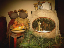 Load image into Gallery viewer, Glad Tidings- Santa & Reindeer- Punch Needle Pattern- Printed And Mailed--as seen in PNPS- 2015 - Kanikis