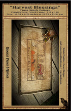 Load image into Gallery viewer, Harvest Blessings- Cross Stitch Pattern- Candle Mat Runner- Digital Version - Kanikis