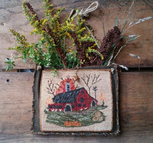 Load image into Gallery viewer, Little Autumn Barn- #1 In The Little Barn Series -PUNCH NEEDLE PATTERN--Instant Download - Kanikis