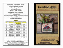 Load image into Gallery viewer, Little Autumn Barn- #1 In The Little Barn Series -PUNCH NEEDLE PATTERN--Printed And Mailed- Pattern Only - Kanikis