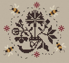 Load image into Gallery viewer, Little Quaker Motif- Coffee Can Project- Cross Stitch- INSTANT DOWNLOAD - Kanikis
