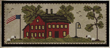 Load image into Gallery viewer, Old Red House & Lantern-1800's Series- Cross Stitch- PRINTED AND MAILED - Kanikis