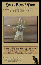 Load image into Gallery viewer, Prim Diddy Bag Sewing Template- Basic Pattern- Mailed Version - Kanikis