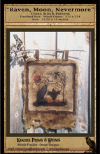 Load image into Gallery viewer, Raven, Moon, Nevermore.. -Cross Stitch Pattern- INSTANT DOWNLOAD - Kanikis