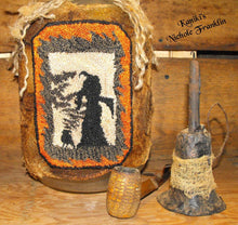 Load image into Gallery viewer, Salem's Finest Brew- A Witch, A Crow- And Some Spooky Bats- Halloween Punch Needle-Instant Download - Kanikis