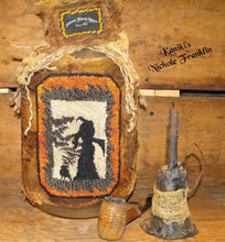 Load image into Gallery viewer, Salem's Finest Brew- A Witch, A Crow- And Some Spooky Bats- Halloween Punch Needle-Instant Download - Kanikis