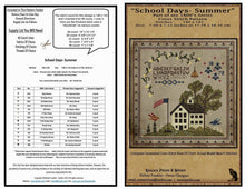 Load image into Gallery viewer, School Days- Summer-1800's Series- Cross Stitch- PRINTED AND MAILED - Kanikis