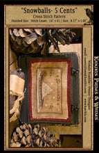 Load image into Gallery viewer, Snowballs- 5 Cents- Cross Stitch Pattern- INSTANT DOWNLOAD - Kanikis