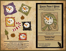 Load image into Gallery viewer, Snowman Faces- Doodle Pattern Packet -Instant Download - Kanikis