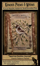 Load image into Gallery viewer, Sparrow Garden Journal- Punch Needle Pattern- Instant Download - Kanikis
