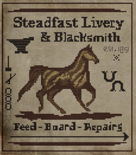 Load image into Gallery viewer, Steadfast Livery-1800's Series- Cross Stitch- PRINTED AND MAILED - Kanikis