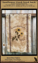Load image into Gallery viewer, Sunflower Feed- Seed Sack Packet- Cross Stitch- INSTANT DOWNLOAD - Kanikis