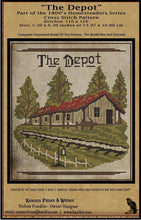 Load image into Gallery viewer, The Old Train Depot-1800&#39;s Series- Cross Stitch- INSTANT DOWNLOAD - Kanikis
