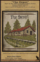 Load image into Gallery viewer, The Old Train Depot-1800's Series- Cross Stitch- INSTANT DOWNLOAD - Kanikis