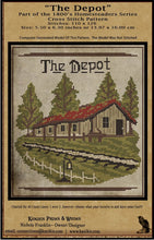 Load image into Gallery viewer, The Old Train Depot-1800's Series- Cross Stitch- PRINTED AND MAILED - Kanikis
