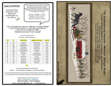 Load image into Gallery viewer, To Grandma's House- Winter Sleigh Ride- Cross Stitch Pattern- PRINTED & MAILED - Kanikis