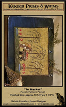 Load image into Gallery viewer, "To Market" Spring Bunny- Punch Needle Pattern -Printed-Mailed - Kanikis