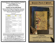 Load image into Gallery viewer, "To Market" Spring Bunny- Punch Needle Pattern -Printed-Mailed - Kanikis