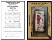 Load image into Gallery viewer, Warm Winter Wishes- Cross Stitch Pattern Packet-As Seen In PNPS- 2017- Printed And Mailed - Kanikis