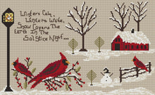 Load image into Gallery viewer, Winter Solstice- Cross Stitch Pattern- Printed And Mailed - Kanikis
