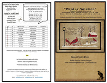 Load image into Gallery viewer, Winter Solstice- Cross Stitch Pattern- Printed And Mailed - Kanikis
