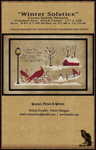 Load image into Gallery viewer, Winter Solstice- Cross Stitch Pattern- Printed And Mailed - Kanikis