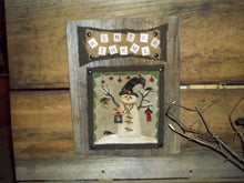 Load image into Gallery viewer, Winter Thyme Snowman- Punch Needle Pattern- Mailed Version - Kanikis