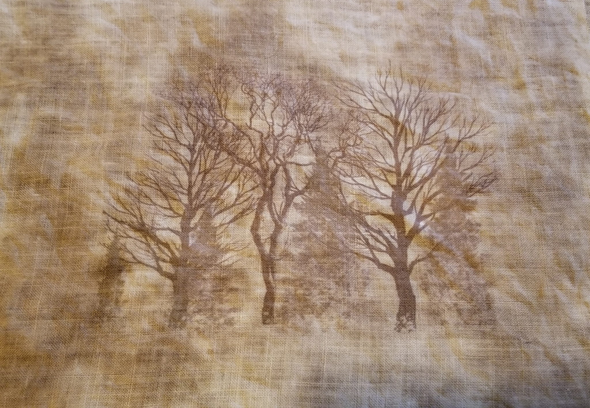 Hand Dyed Fabric - Sepia - Shades