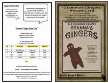Load image into Gallery viewer, &quot;Gramma&#39;s Gingers Recipe Card&quot; -Cross Stitch Pattern- Instant Download
