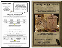 Load image into Gallery viewer, &quot;Hang Tag Ornies- Set 1- Wintery&quot; -Cross Stitch Pattern- Instant Download
