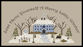 "Just Have Yourself A Merry Little Winter" -Cross Stitch Pattern-Instant Download