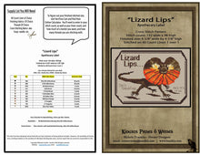 Load image into Gallery viewer, &quot;Lizard Lips&quot; -Cross Stitch Pattern- Instant Download
