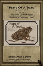 Load image into Gallery viewer, &quot;Tears Of A Toad&quot; -Cross Stitch Pattern-Instant Download
