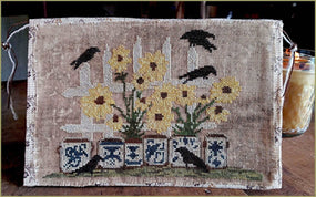 Crocks, Crows, N Black Eyed Susan's -Cross Stitch Pattern- Printed And Mailed - Kanikis
