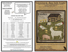 Load image into Gallery viewer, Livestock- Buy-Sell-Trade-1800&#39;s Series- Cross Stitch- INSTANT DOWNLOAD - Kanikis
