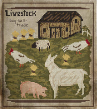 Load image into Gallery viewer, Livestock- Buy-Sell-Trade-1800&#39;s Series- Cross Stitch- INSTANT DOWNLOAD - Kanikis
