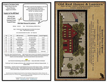 Load image into Gallery viewer, Old Red House &amp; Lantern-1800&#39;s Series- Cross Stitch- INSTANT DOWNLOAD - Kanikis
